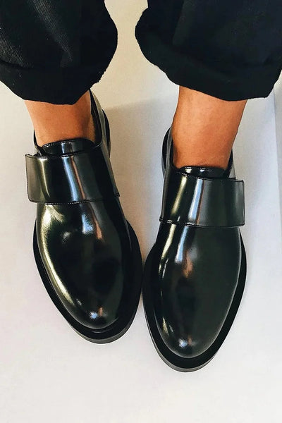 Viviana | Polished Strap Loafers