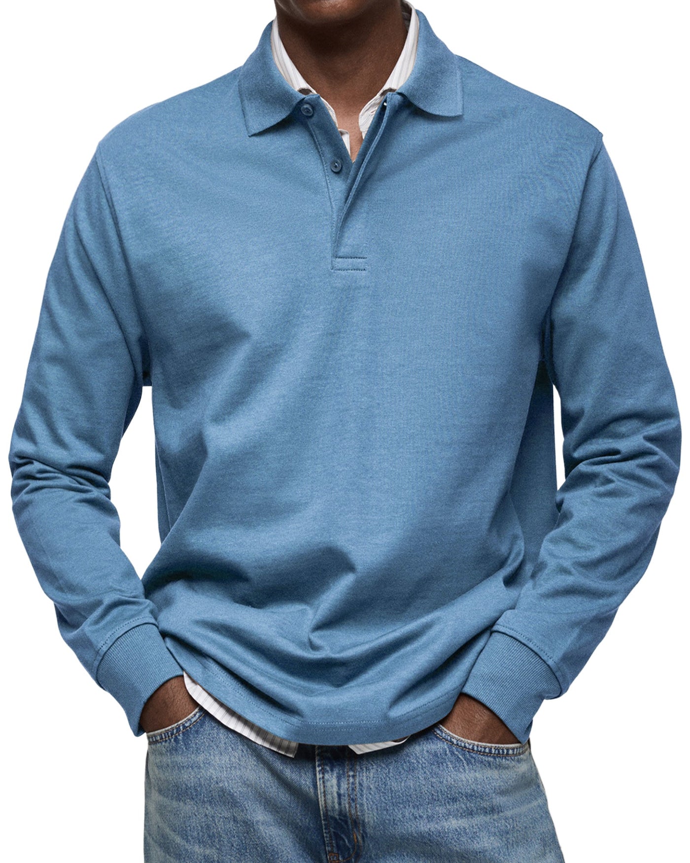 Sebastian | Long-Sleeve Luxury Polo