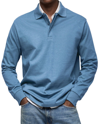 Sebastian | Long-Sleeve Luxury Polo