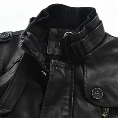 Nicolò | Long Biker Leather Jacket