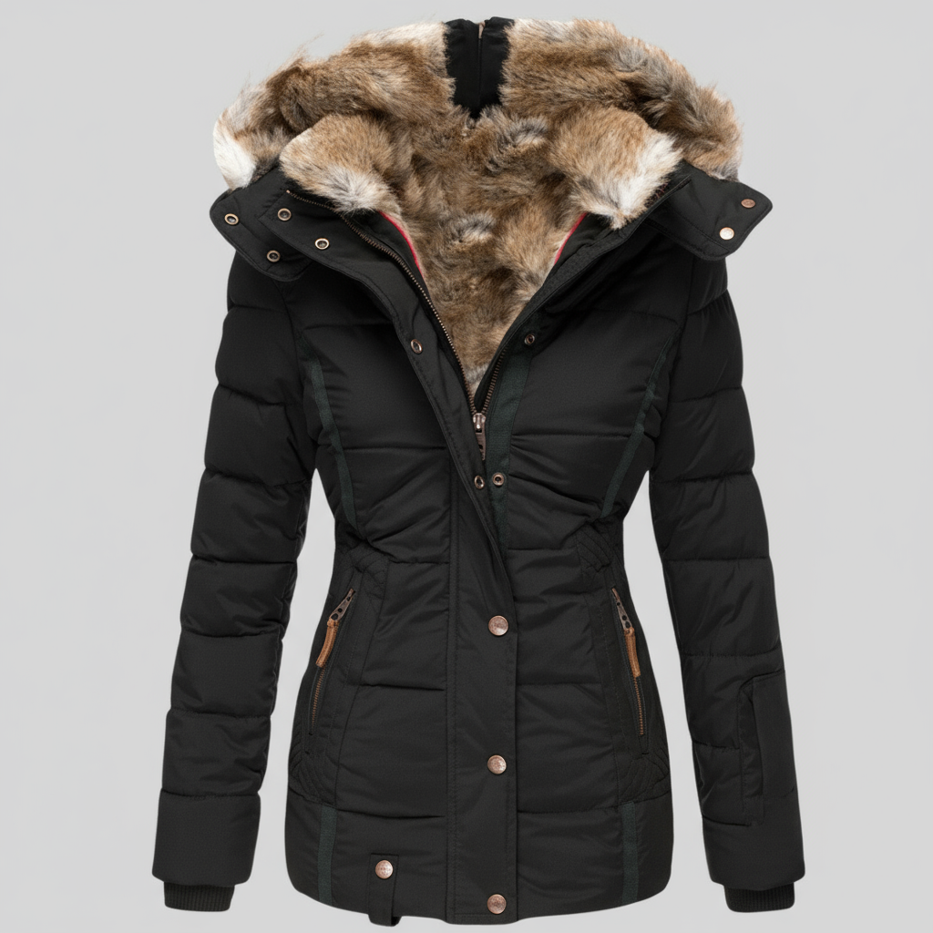 Evelyn | Warm Fur-Lined Winter Coat