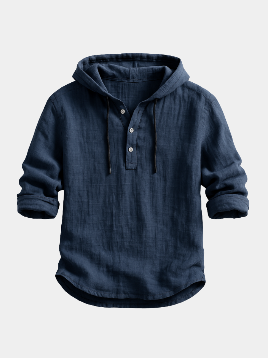 Ragnar | Linen Hooded Shirt