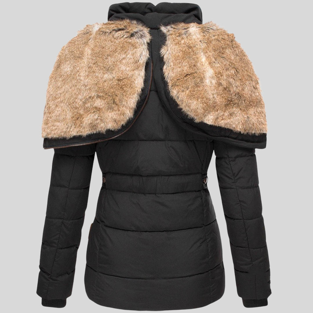 Evelyn | Warm Fur-Lined Winter Coat