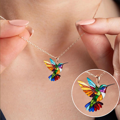 Hummingbird | Elegant Colorful Necklace