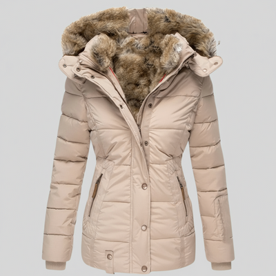 Evelyn | Warm Fur-Lined Winter Coat