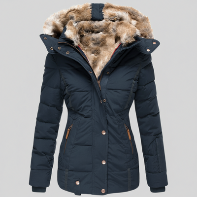 Evelyn | Warm Fur-Lined Winter Coat