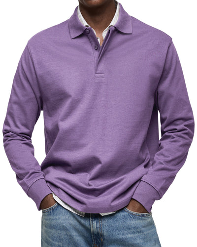 Sebastian | Long-Sleeve Luxury Polo