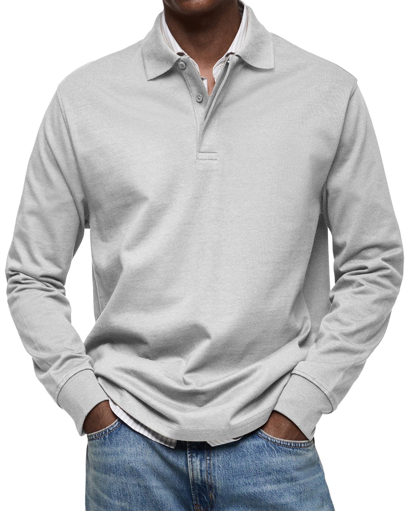 Sebastian | Long-Sleeve Luxury Polo