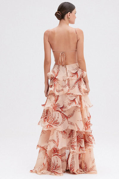 Isaline | Ruffled Boho Maxi Dress