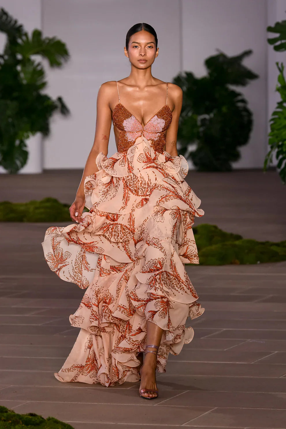 Isaline | Ruffled Boho Maxi Dress