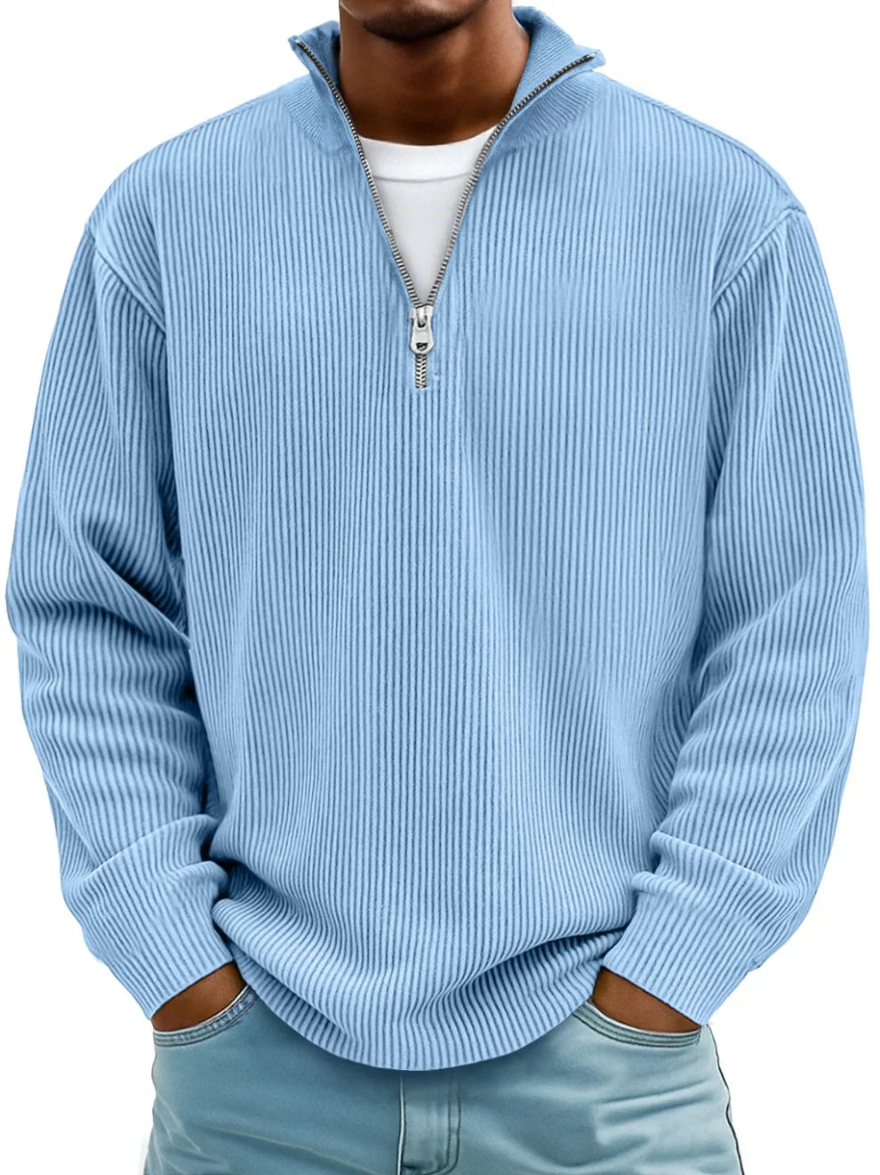 Damien | Quarter-Zip Knit Sweater