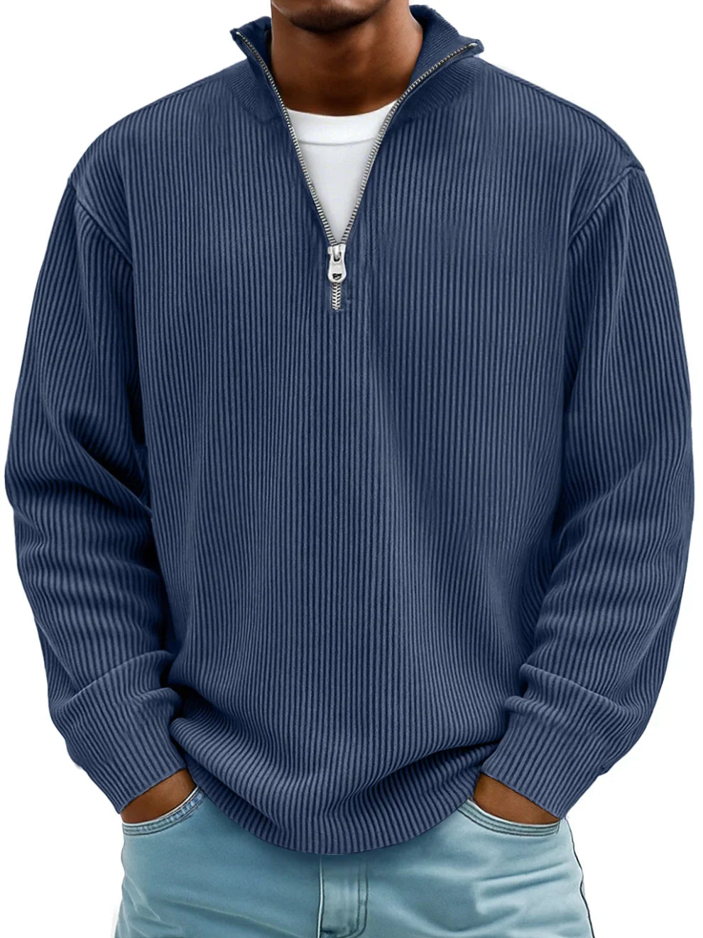 Damien | Quarter-Zip Knit Sweater