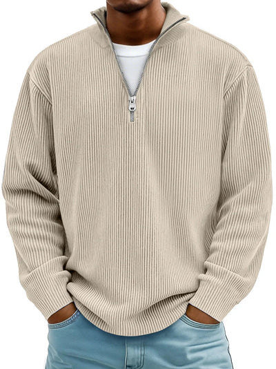 Damien | Quarter-Zip Knit Sweater