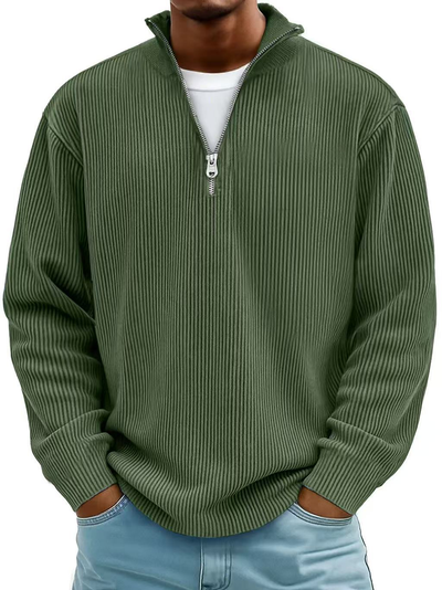 Damien | Quarter-Zip Knit Sweater