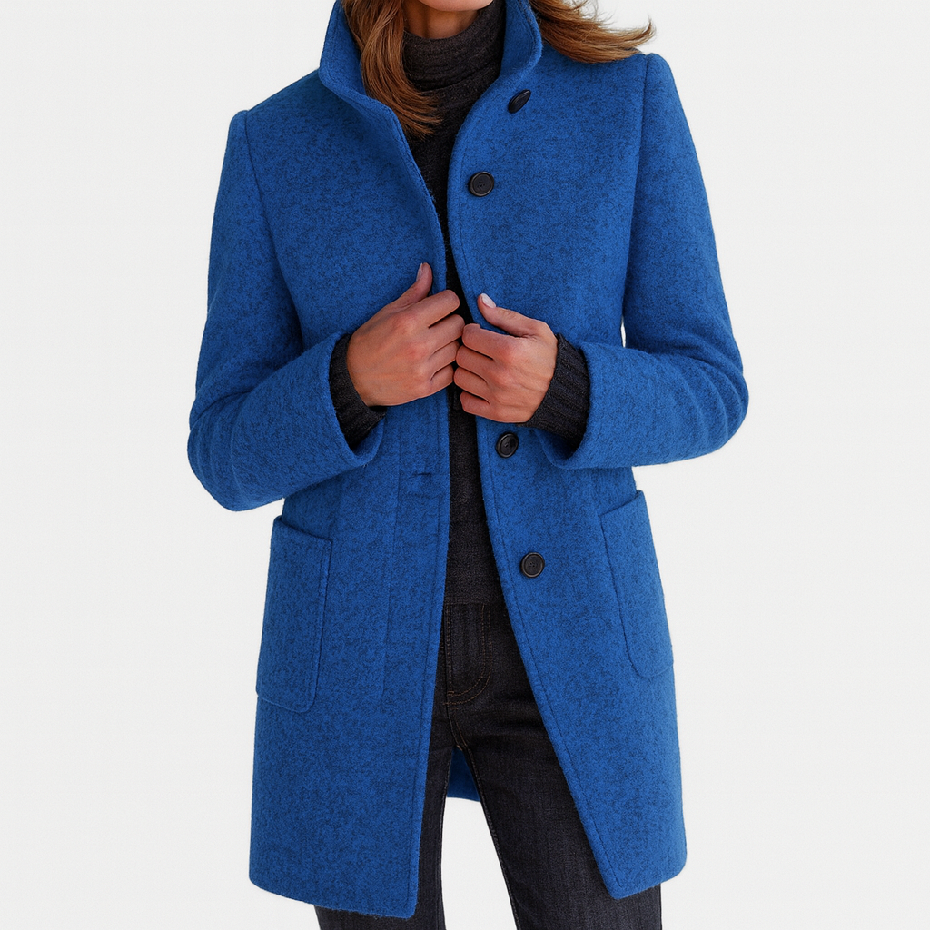 Isabelle | Sleek Wool-Blend Tailored Coat