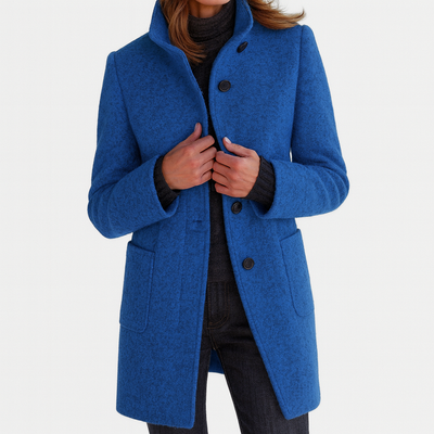 Isabelle | Sleek Wool-Blend Tailored Coat