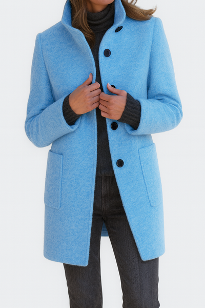Isabelle | Sleek Wool-Blend Tailored Coat