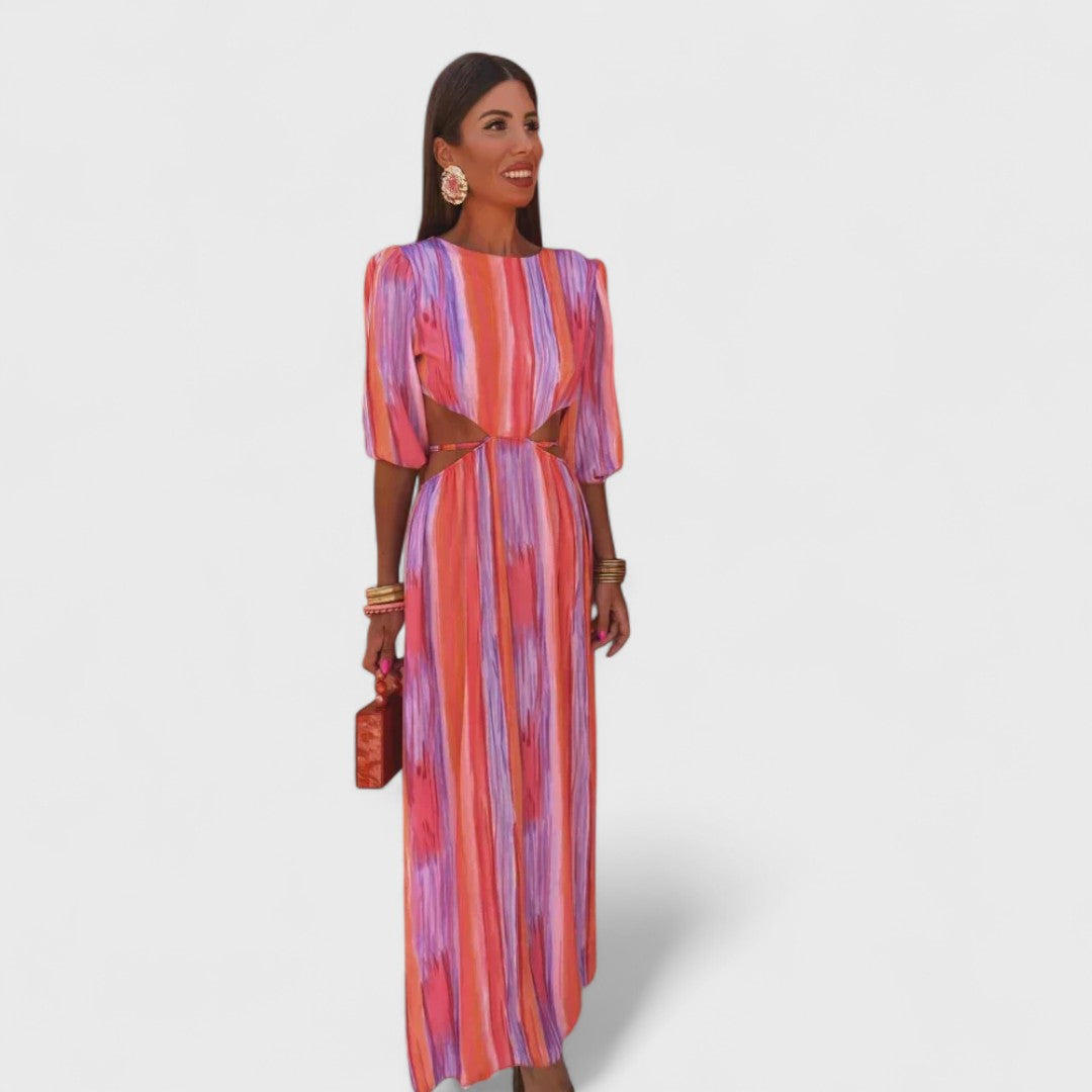 Lorena | Elegant Cut-Out Maxi Dress
