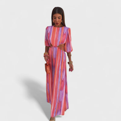 Lorena | Elegant Cut-Out Maxi Dress