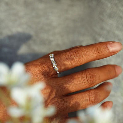 Silver Daisy Ring