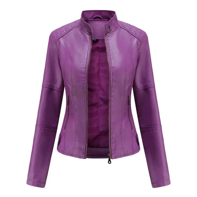 Liora | Sleek Minimalist Leather Jacket