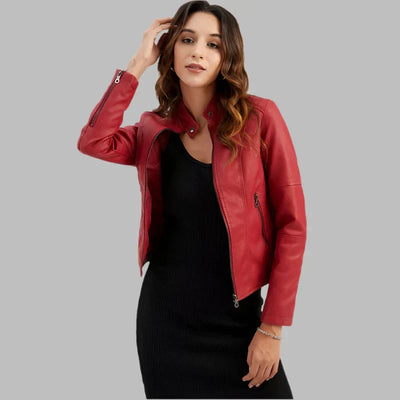 Liora | Sleek Minimalist Leather Jacket