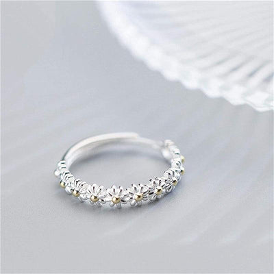 Silver Daisy Ring