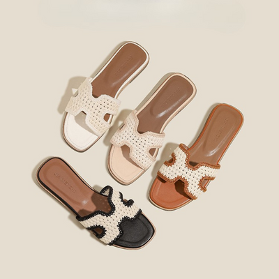 ÉLISE RAPHIA | Elegant Raffia Sandals