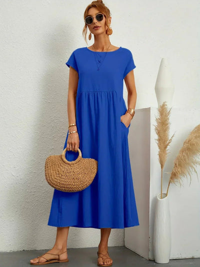 Cintia | Effortless Midi Dress with Pockets