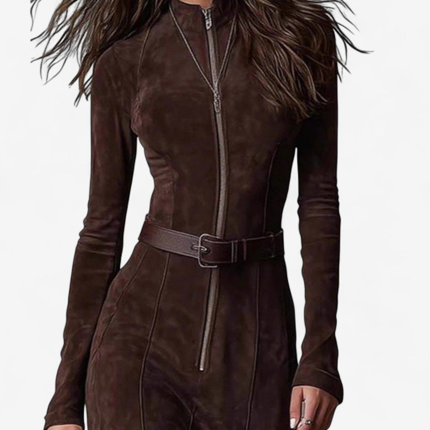 Regina | Suede Maxi Dress