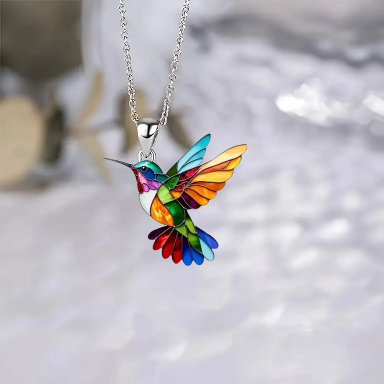 Hummingbird | Elegant Colorful Necklace