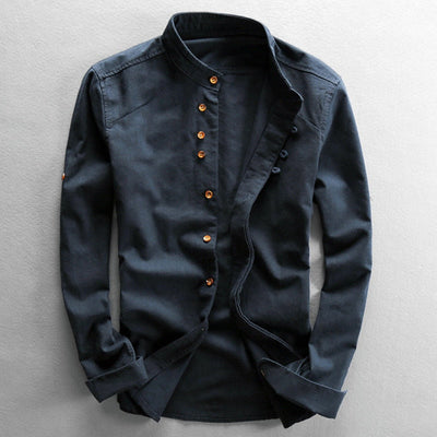 Renzo | Japanese-Inspired Cotton-Linen Shirt