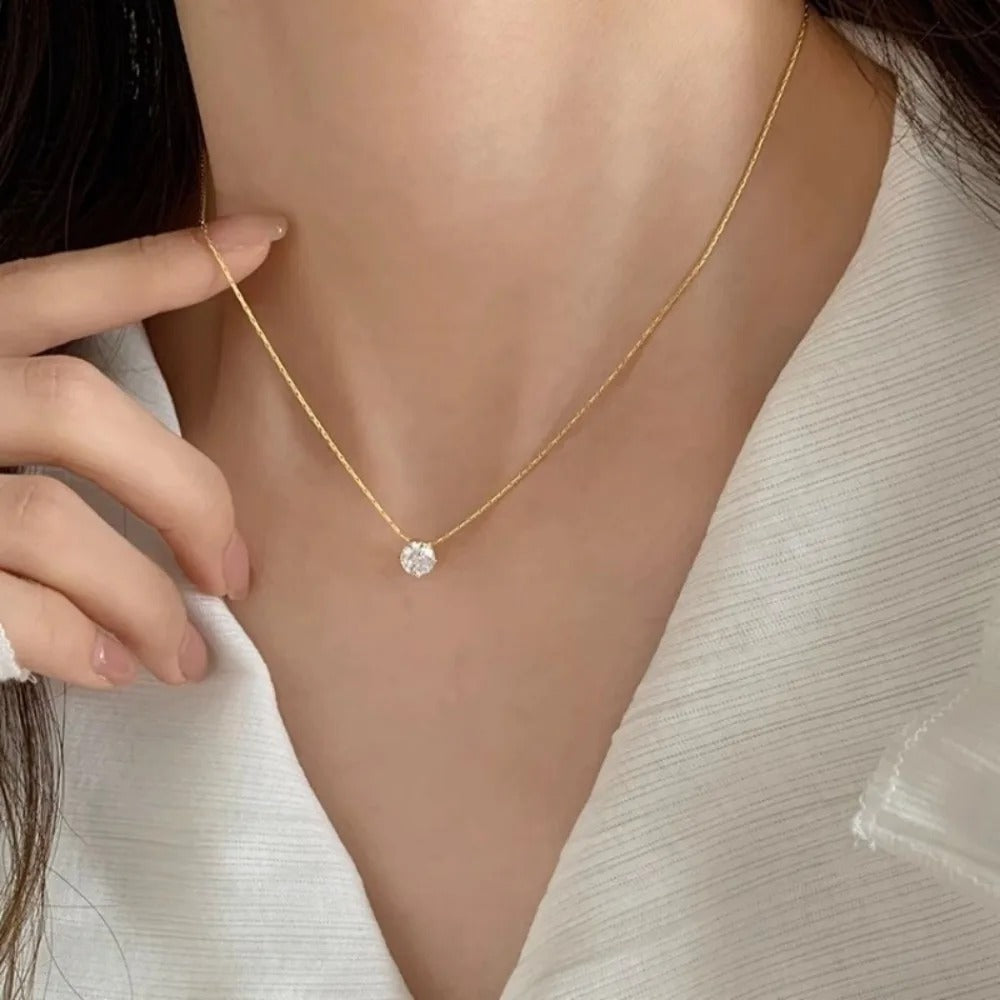 Moissanite Stone Necklace