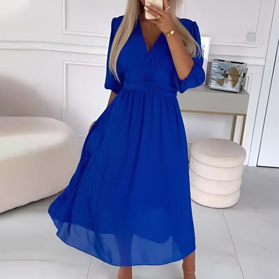 Giada | Elegant Lightweight Silk Chiffon Summer Dress