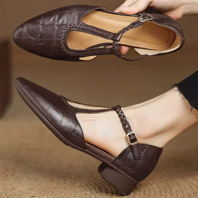 Rosalie | Elegant Braided Mary Jane Shoes