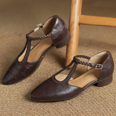 Rosalie | Elegant Braided Mary Jane Shoes