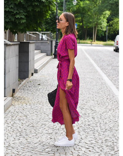 Fleurine | Elegant Floral Midi Dress
