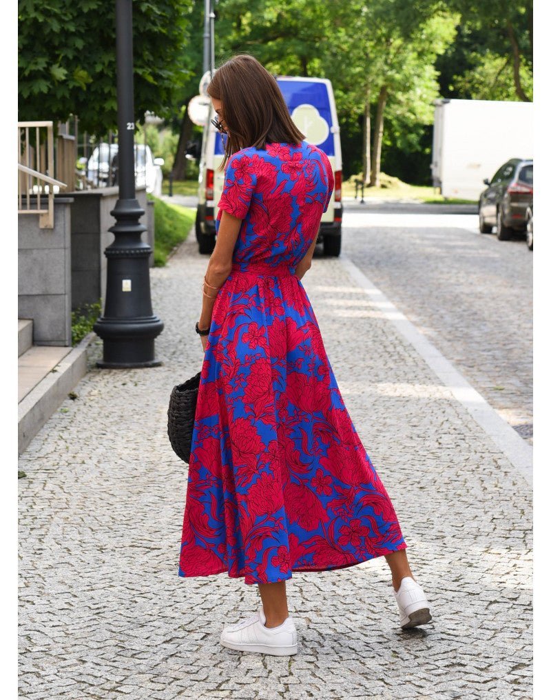 Fleurine | Elegant Floral Midi Dress