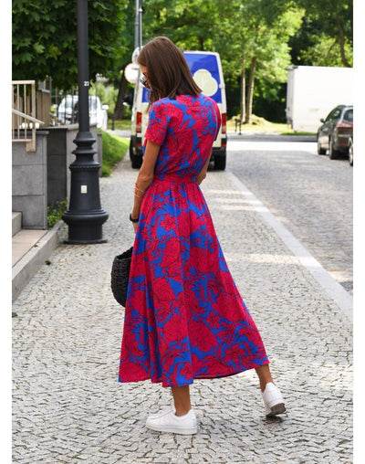 Fleurine | Elegant Floral Midi Dress