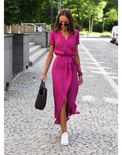 Fleurine | Elegant Floral Midi Dress