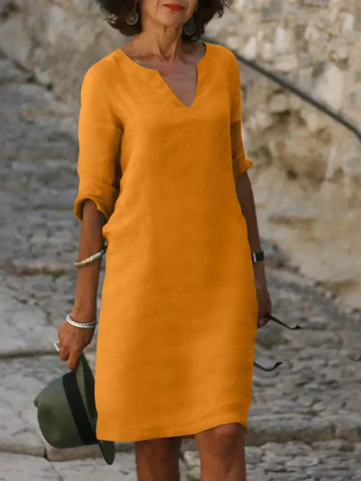 Beatrice | Elegant Dress with Refined V-Neckline