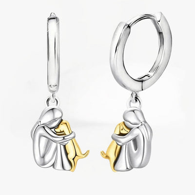Earrings with Dog Icon